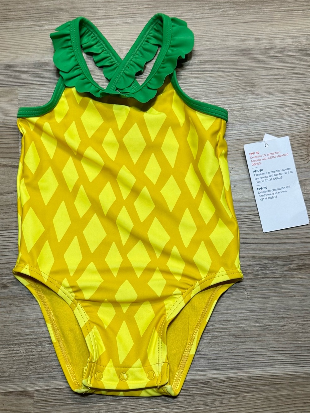 Old Navy pineapple one piece swimsuit